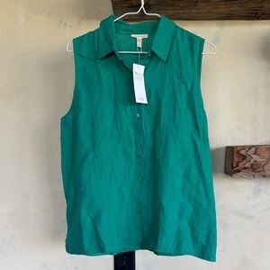 NWT Eileen Fisher 100% organic linen tank top